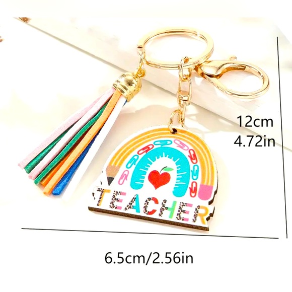 TEACHER Keychain and/or Bag Charm - Picture 2 of 2